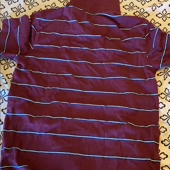 blue/white striped maroon shirt - Picture 7 of 7
